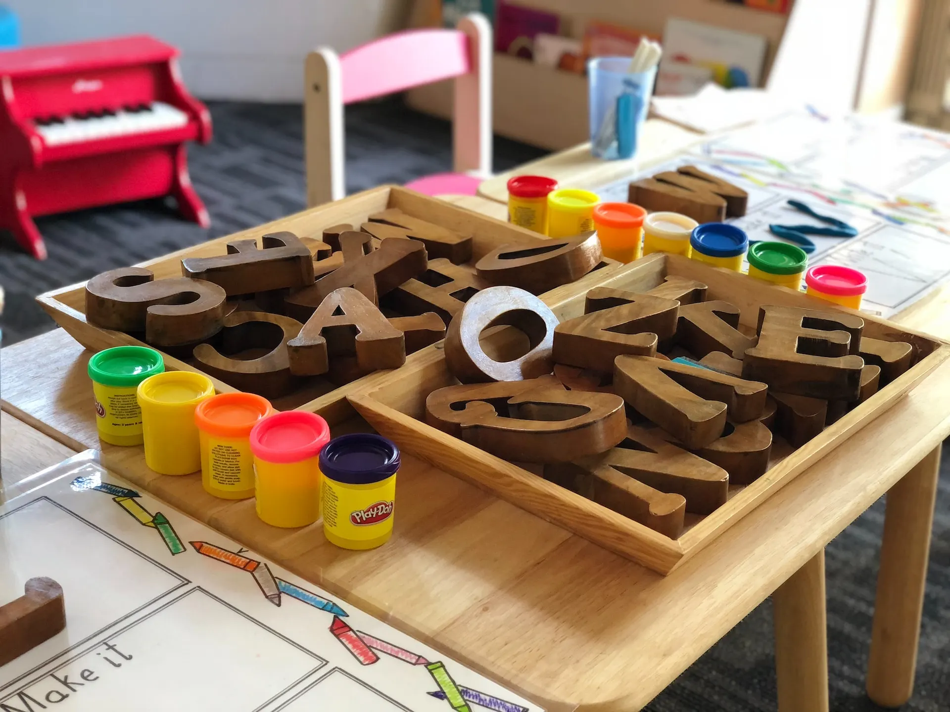 A kindergarten table
